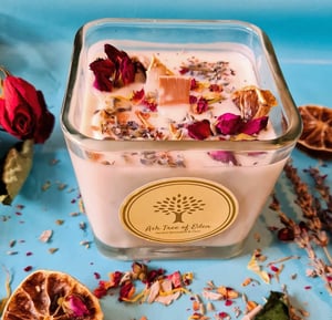 Image of 10oz Herbal Candle with Wooden Wick