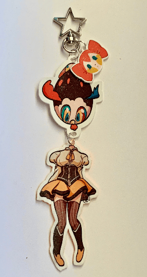 Image of Mami Keychain | Madoka Magica Charlotte Shrinky Dink Charm