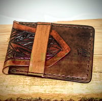 Image 3 of Flap Wallet (Antiqued Dark Brown)
