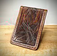 Image 1 of Flap Wallet (Antiqued Dark Brown)