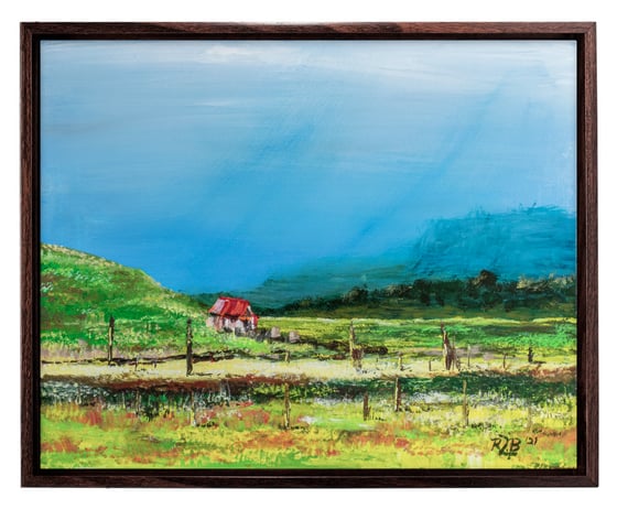 Image of ||ON SALE||</br>I Empathize With You, Little Red House ||FRAMED||