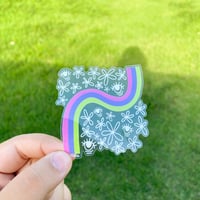 Image 2 of squiggly clear stickers <3