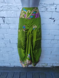 Image 2 of Sula slouch maxi skirt with pockets apple green 