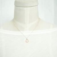 Image 2 of Rose Quartz Necklace Sterling Silver