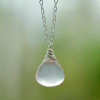 Image 3 of Rose Quartz Necklace Sterling Silver