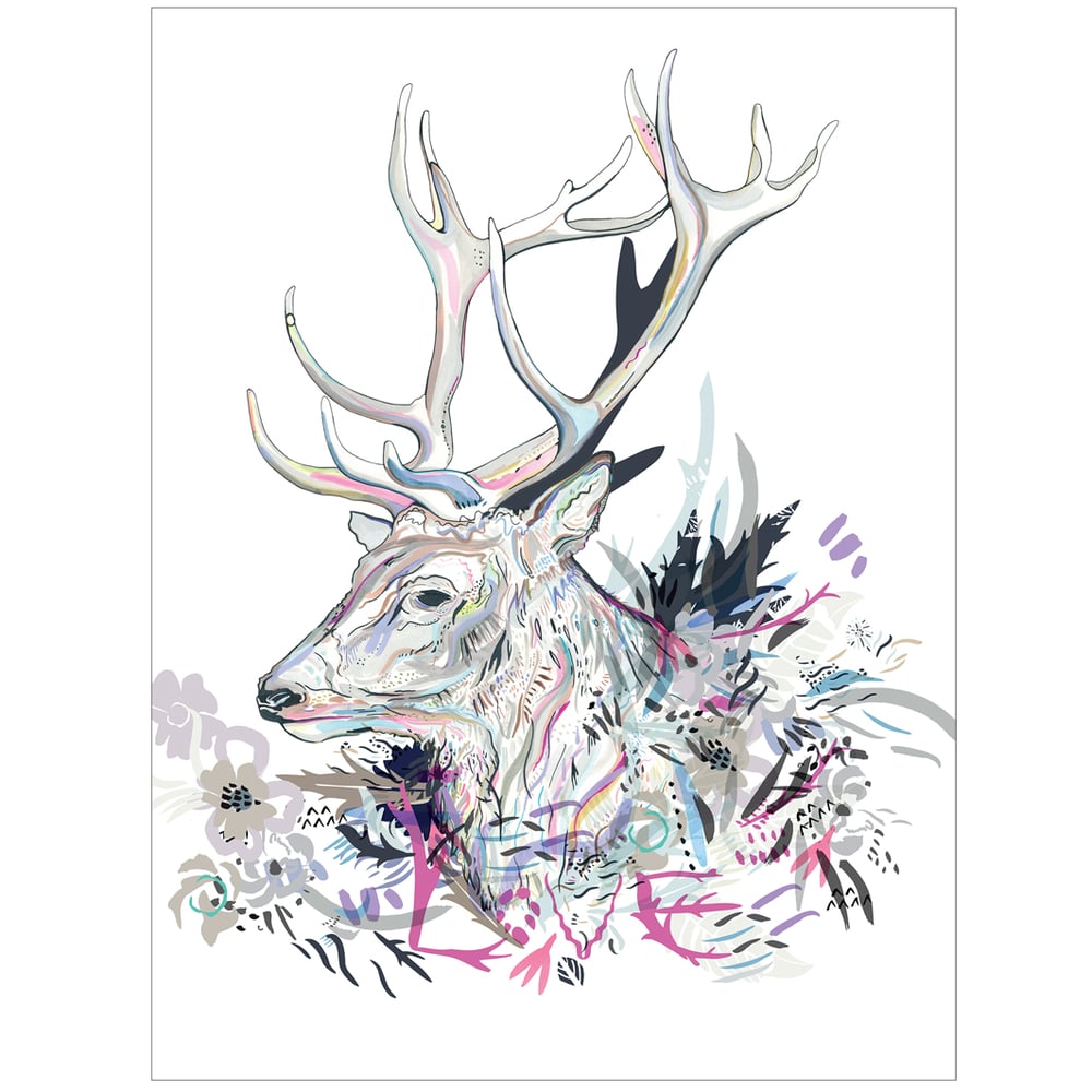 Image of Love Stag digital print