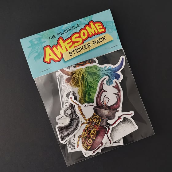 Image of The Squidoodle AWESOME Sticker Pack