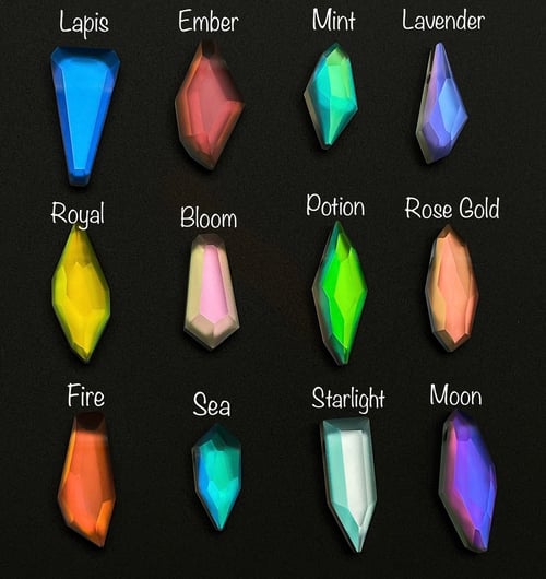 Image of Lux Crystal Shapes and Colors Information