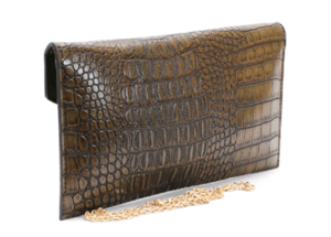 Image of Crocodile Envelope Clutch 