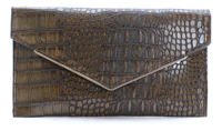 Image 1 of Crocodile Envelope Clutch 