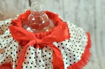 Image of The Red and Black Polka Dot Pettiskirt