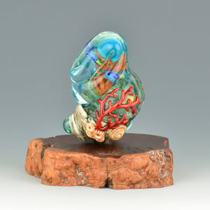 Image of XXXL. Mother Coral Reef Goddess #2 - Flamework Glass Sculpture 