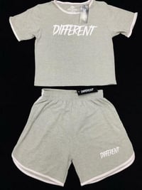 "DIFFERENT" BIKER SET (Grey/Black)