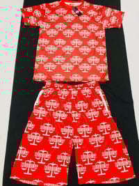 "DIFFERENT ALL OVER" SHORT SET (Red)