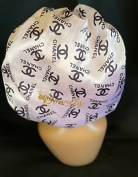 Double CCs white kids bonnet