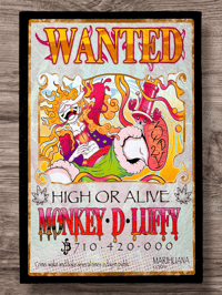 Image 1 of Le:10 “Luffy Wanted Poster” w/ @lukketattoos & @darkmountaincult (3 left)