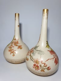 Image 2 of Doulton Lambeth Carrara Ware Pair Vases