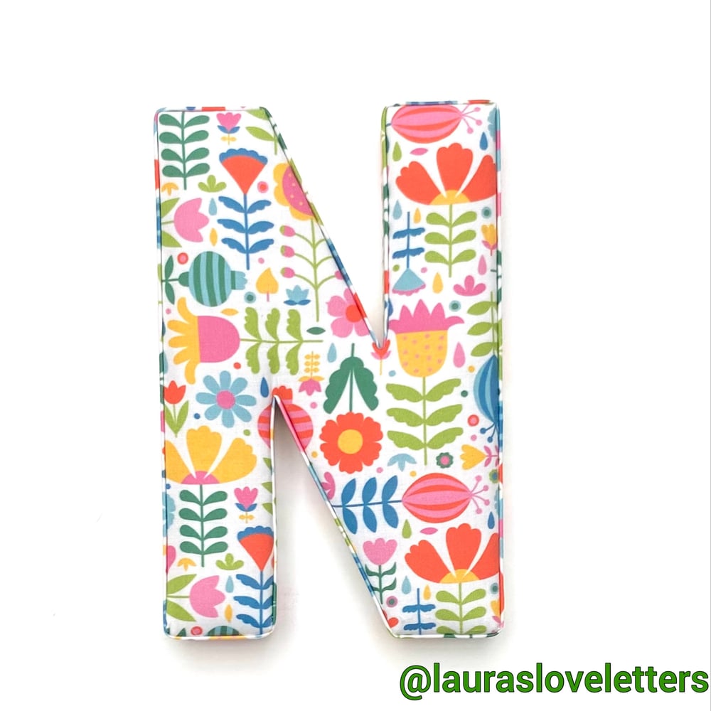 Image of PREMIUM FABRIC LETTER WITH NAMETAG