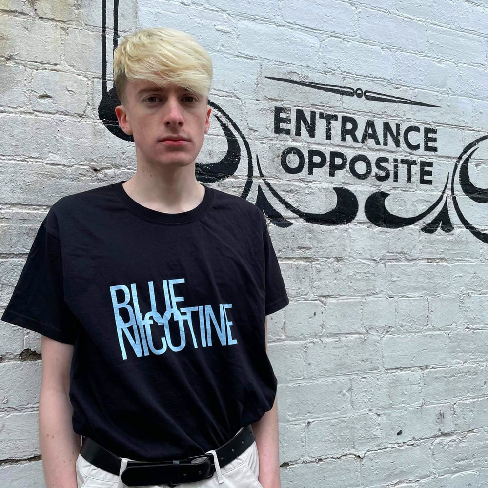 Image of Blue Nicotine Logo T-Shirt