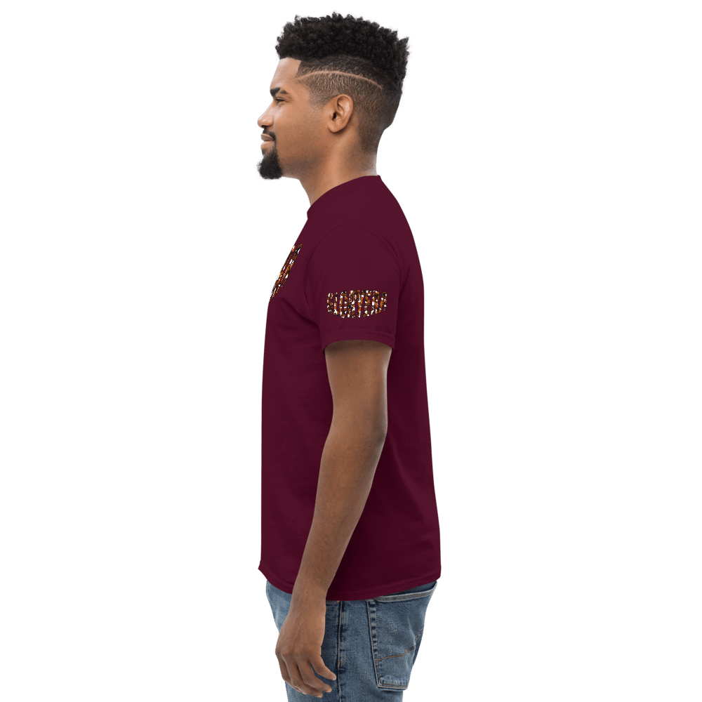 Image of GLORYERA® CREW TEE (MONARCHERY MAROON AND ORANGE)