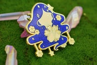 Image 3 of Moon Girl Glitter Enamel Pin 