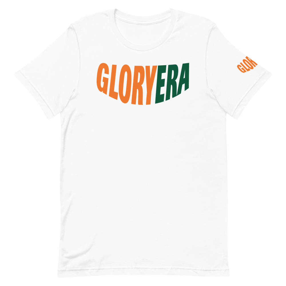 Image of GLORYERA® CREW TEE (WHITE/ORANGE/GREEN)