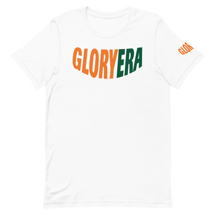 Image of GLORYERA® CREW TEE (WHITE/ORANGE/GREEN)