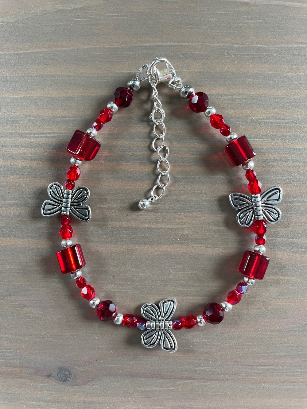 Image of Red Butterfly Bracelet