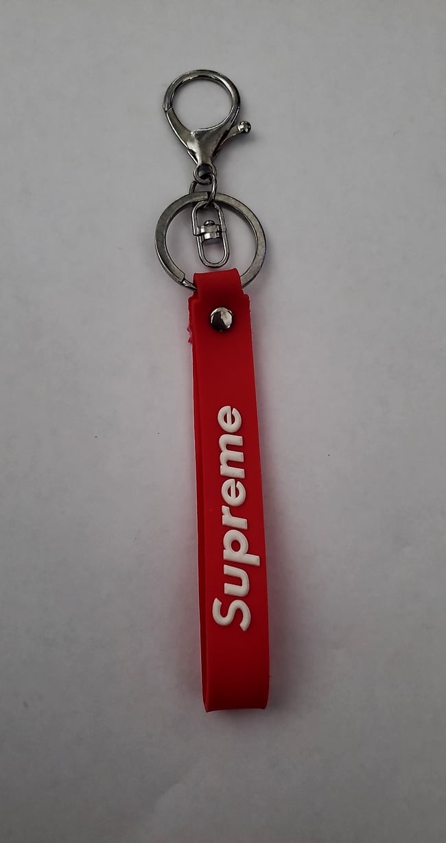 Supreme, Accessories, New Supreme Lanyard White Keychain Quick Release