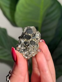 Image 4 of SELF STANDING PYRITOHEDRONAL PYRITE -PERU- C
