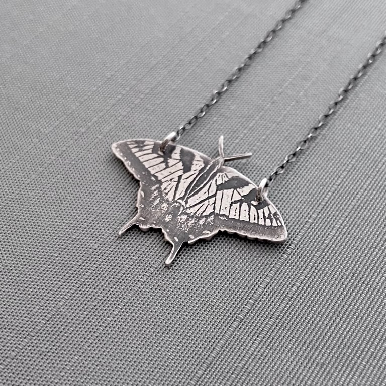 Sterling Silver Eastern Tiger Swallowtail Necklace No. 2