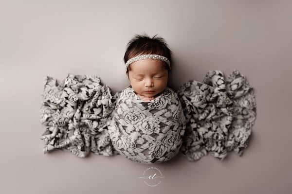 Image of Plush Floral Lace Wrap