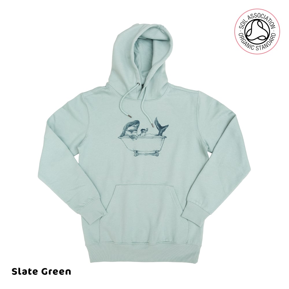 Shark Unisex Slate Green Hood (Recycled)