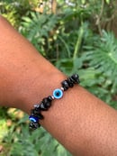 Image 2 of Black Obsidian Protection Eye Bracelet