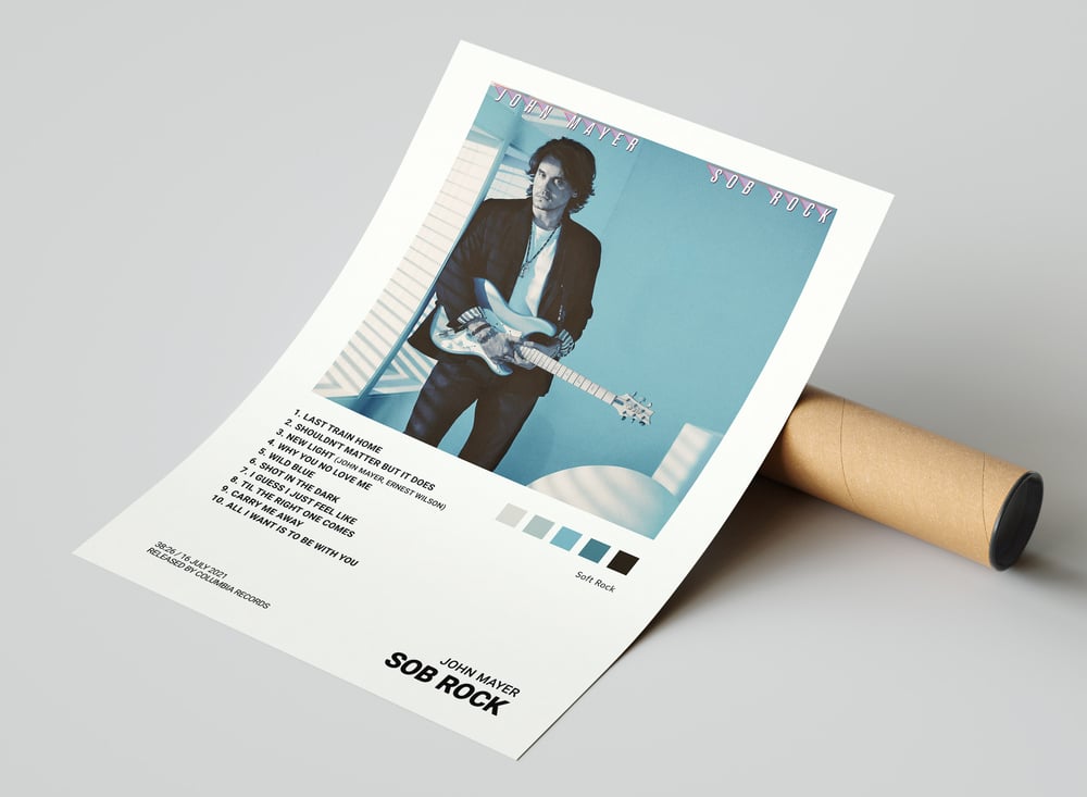 John Mayer - Sob Rock Album Cover Poster