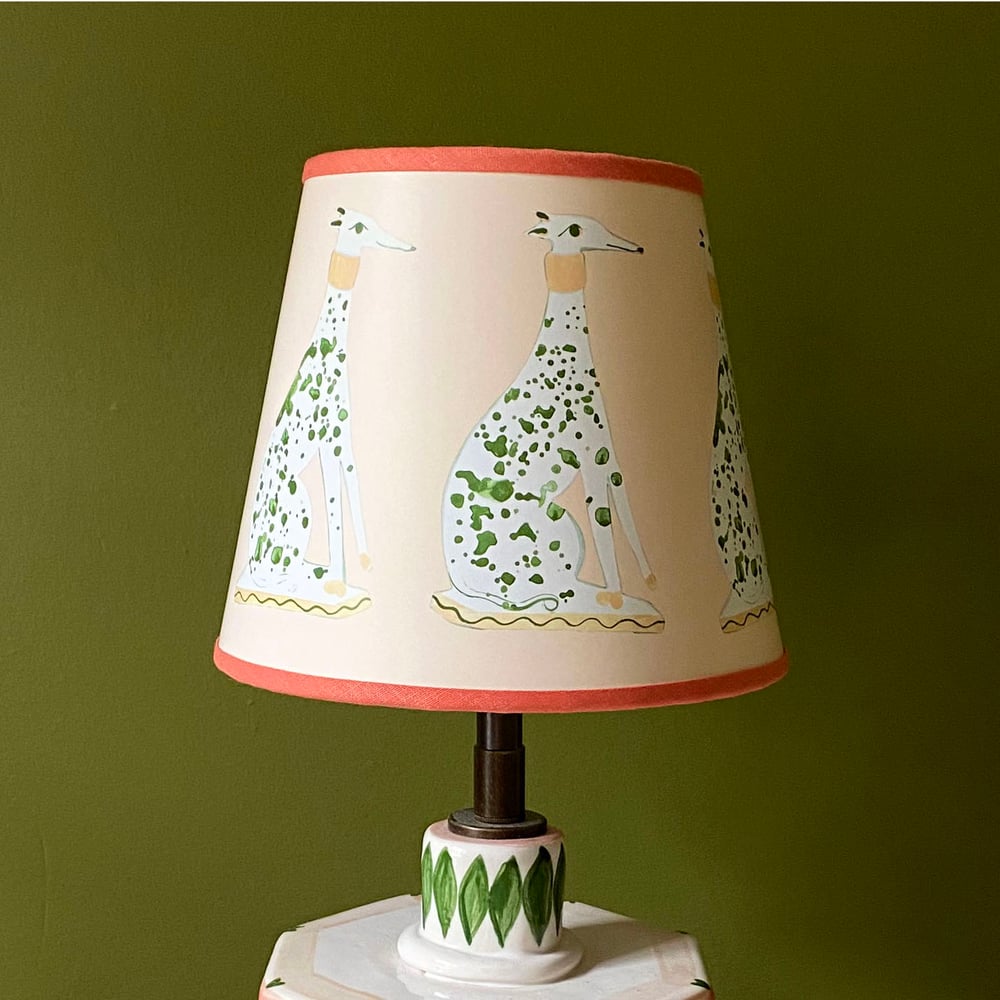 Image of Green Whippet Lampshade