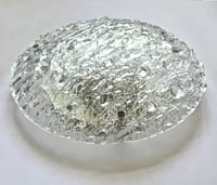 Image 2 of 19" Flush Mount in Textured Glass - Bark Pattern