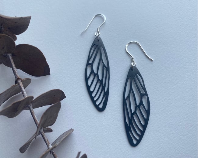 Cicada Wing Earrings
