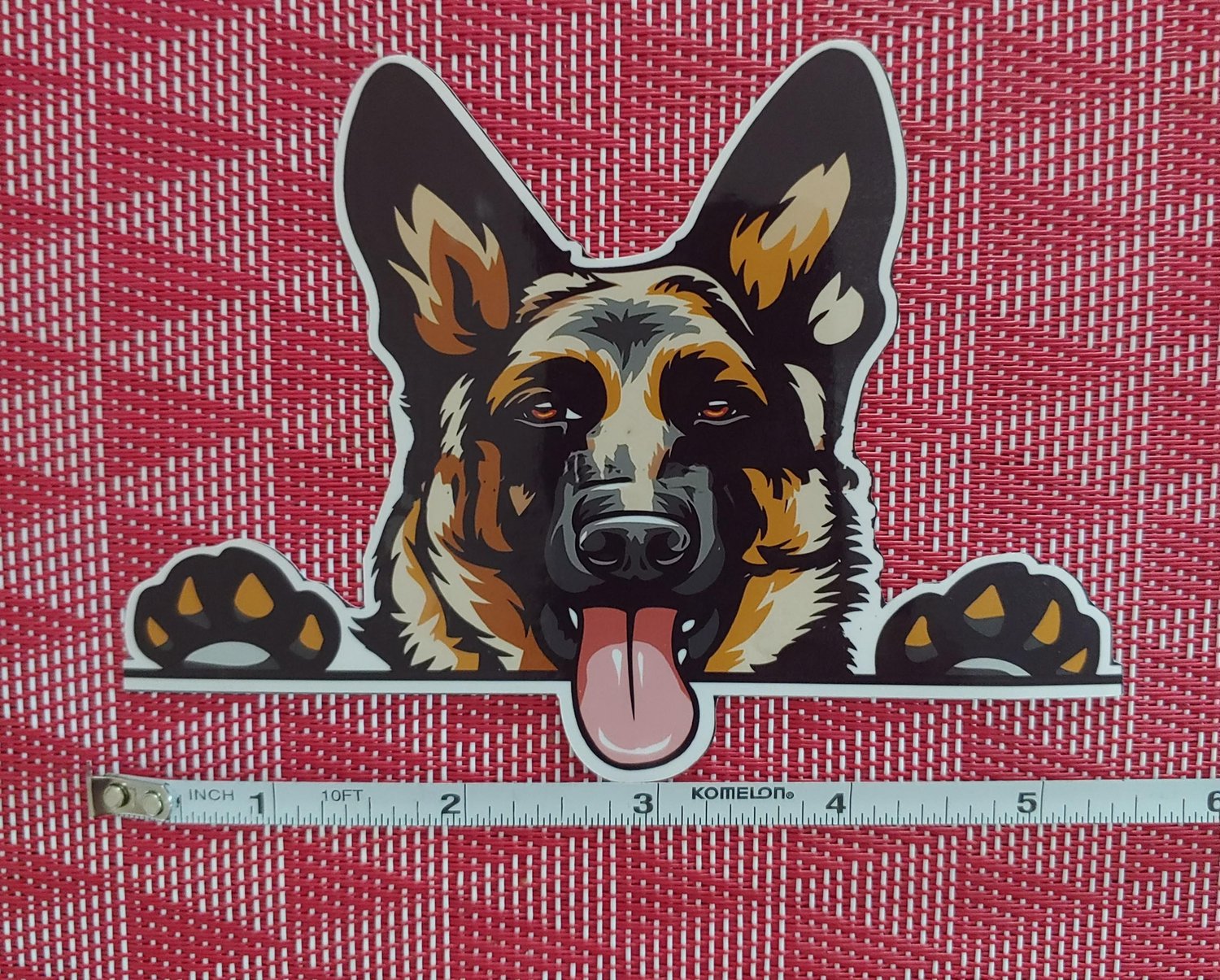 Image of cute German shep  sticker.