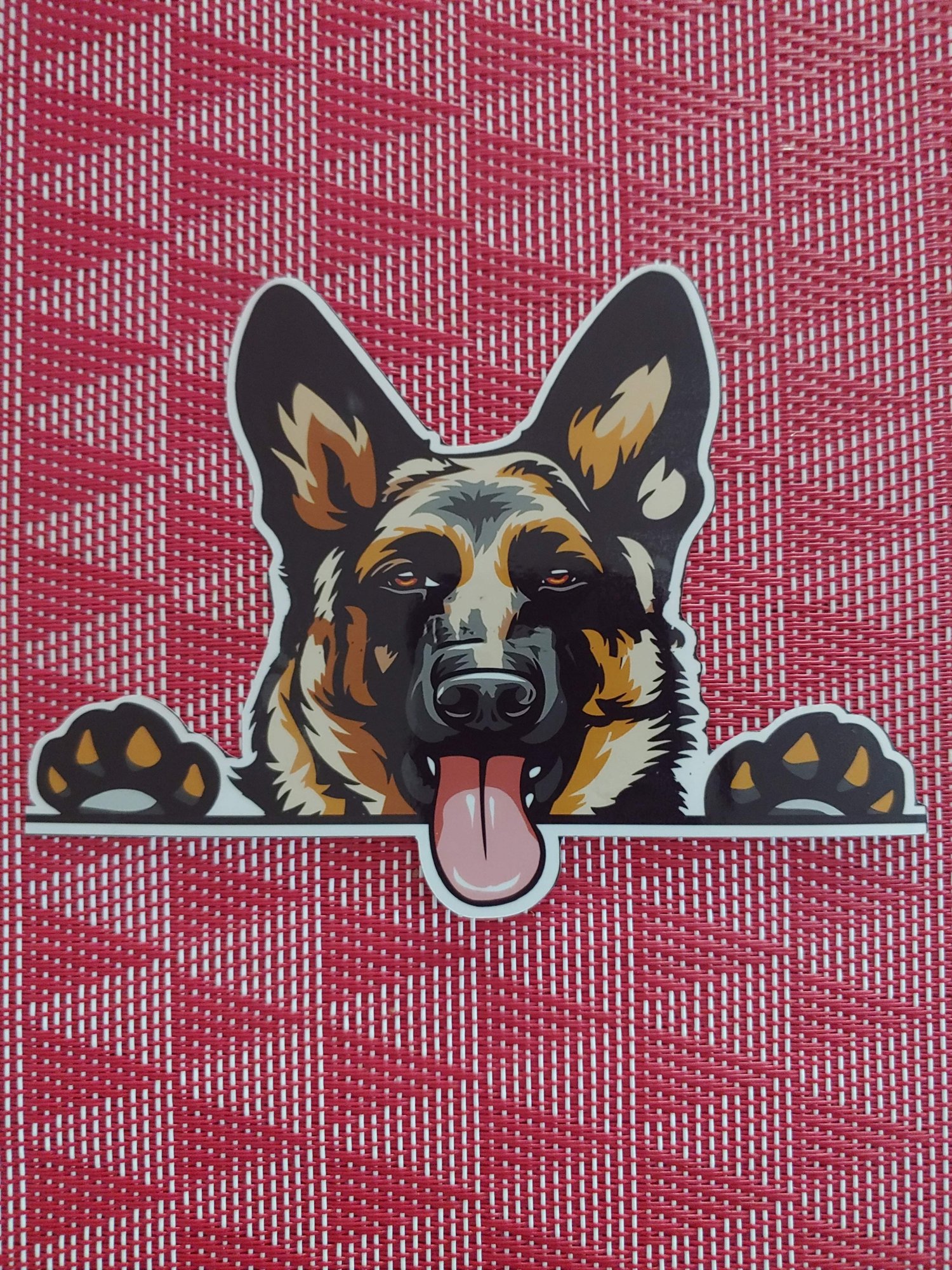 Image of cute German shep  sticker.