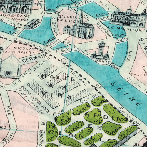 Image of Paris Map Scarf