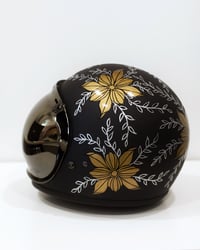 Image 1 of Gold & Silver Custom Motorcycle  Helmet