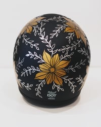Image 4 of Gold & Silver Custom Motorcycle  Helmet