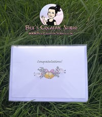 Image 2 of Congratulations/New Baby/Wedding/Well Done Sea Glass Card