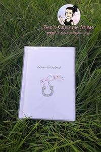 Image 3 of Congratulations/New Baby/Wedding/Well Done Sea Glass Card