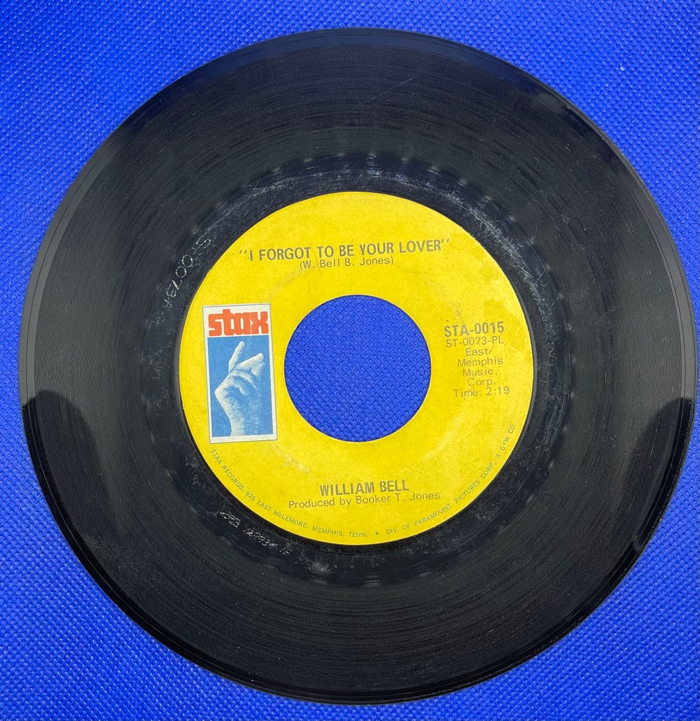 William Bell – I Forgot To Be Your Lover 1968 7” 45rpm