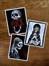 DeadArt sticker trios (4 sets)