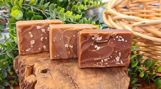 Oatmeal, Milk & Honey  Goats Milk Bar Soap