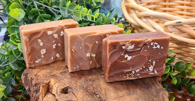 Oatmeal, Milk & Honey  Goats Milk Bar Soap