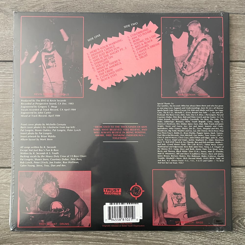 Image of 7 Seconds - The Crew Vinyl LP